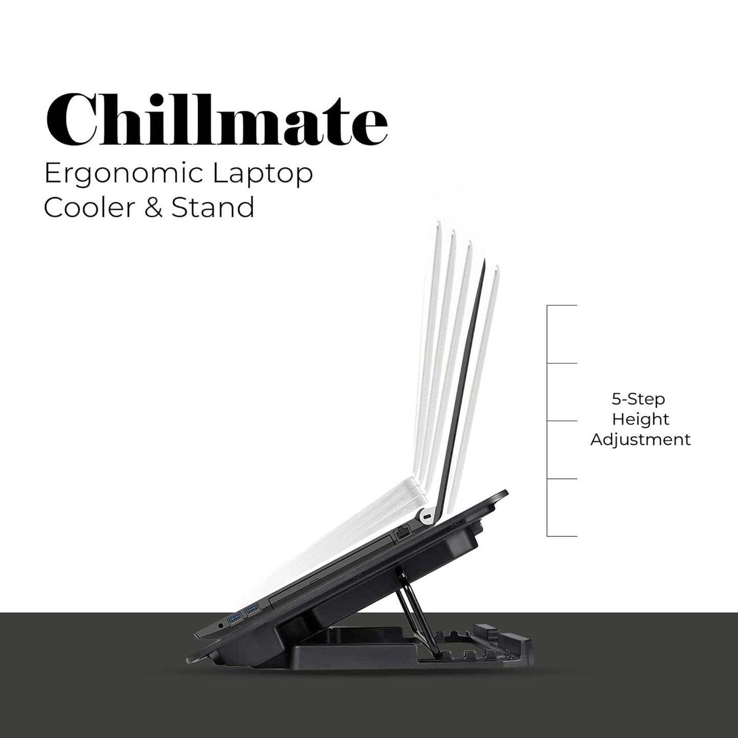 Lapcare DCX-A101 ChillMate Laptop Cooler (Black)