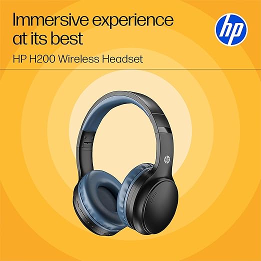 HP H200 On Ear Wireless Headset, Black
