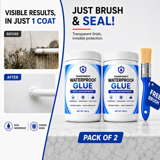 Transparent Waterproof Glue (Buy 1 Get Free) + Free Brush 🔥