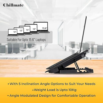 Lapcare DCX-A101 ChillMate Laptop Cooler (Black)
