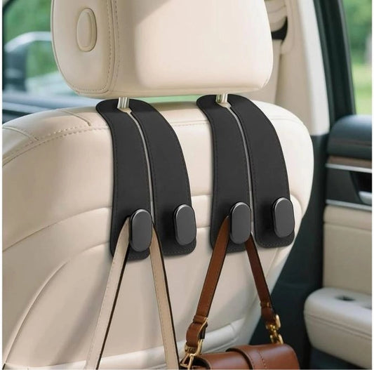 Car Seat Headrest Hook | Vegan Leather Hooks